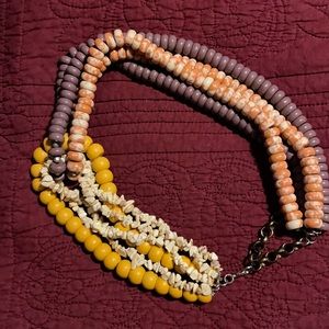 Sassy Jones Brown and Yellow Tezra Necklace